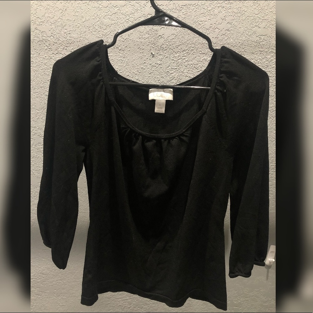 Small Ann Taylor Loft 3/4 sleeve length top